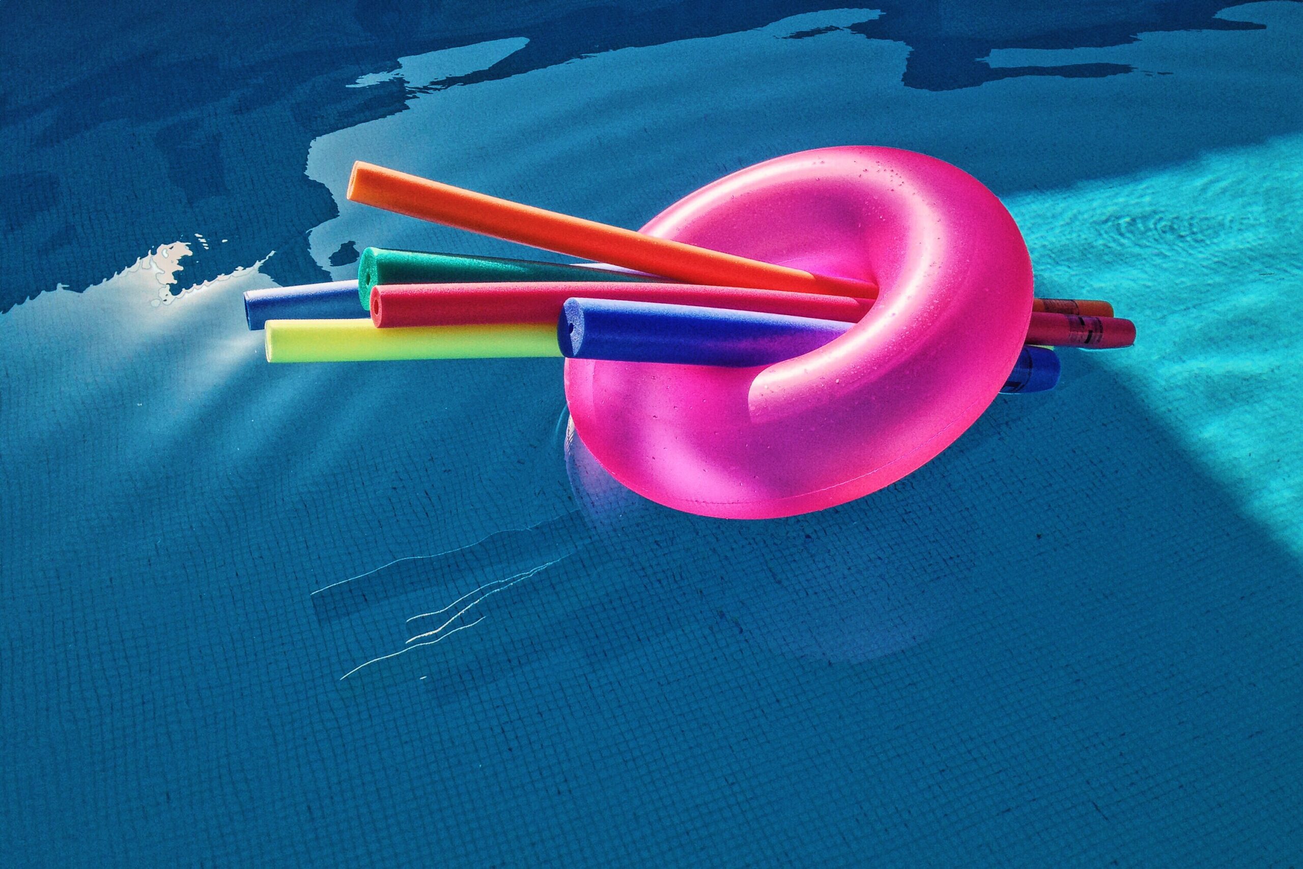 Pool noodles and donut